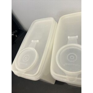 2 Vintage Tupperware Cereal Keeper